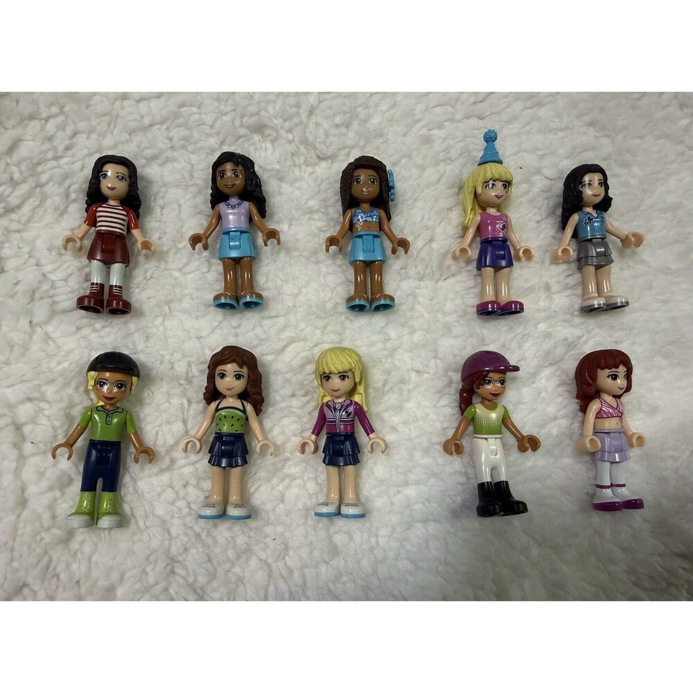 LEGO FRIENDS Mini Doll Lot of 10 Female Minifigure Characters mix/match POC
